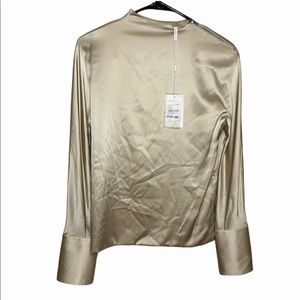 Helmut Lang champagne blouse. NWT